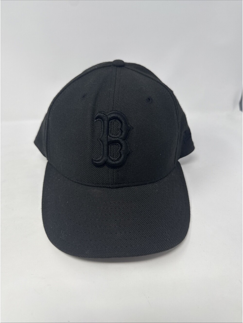 New Era Boston Red Sox MLB Black Tonal Logo Cap Hat 7 1/4
